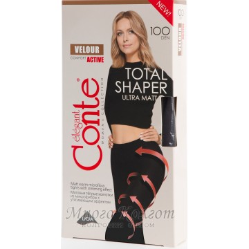 Колготки с микрофиброй Conte Velour Active Total Shaper 100